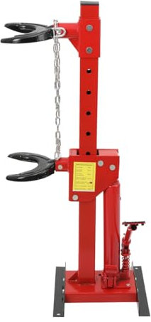 Cozyel Compressore a Molla Cilindro Idraulico per Auto, SUV, Camion Leggeri, capacità Fino a 3 Tonnellate, Altezza Regolabile (495-820mm), Design con Pedale, Tenditore Idraulico Sicuro e Stabile