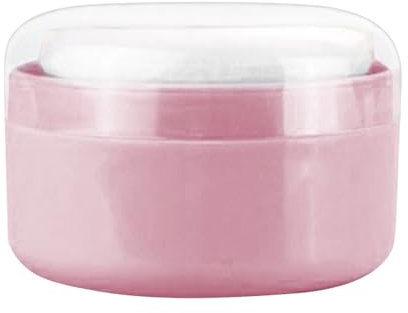 Organisateur de poudre de talc – Distributeur de poudre de bain, récipient à poudre | Étui à poudre compact et léger avec applicateur duveteux pour appliquer de la poudre corporelle lâche, des