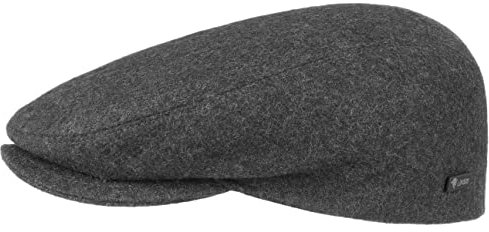Lipodo Sport Flatcap Schiebermütze Damen Herren Flache Mütze mit Schirm Sportliche Schirmmütze Übergang Winter anthrazit 61 cm