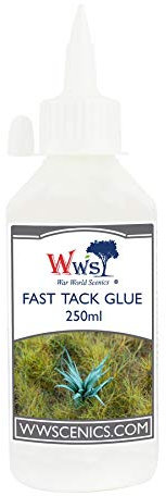 War World Scenics Modellbau Schnellkleber 250ml Flasche - Modellbahn Tabletop Gelände Modell Diorama