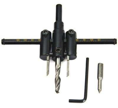 HaiMa Tipo Di Aereo Regolabile Seghetto Circolare Seghetto Per Legno Fresa Per Legno - Nero