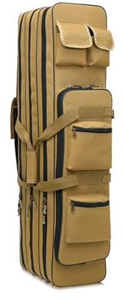TentHome Angeltaschen Rutentaschen 3 Kammern Rutenfutteral Angelkoffer Angelrutentasche 3 Fächer Rollen Fishing Rod Tasche 80cm Khaki