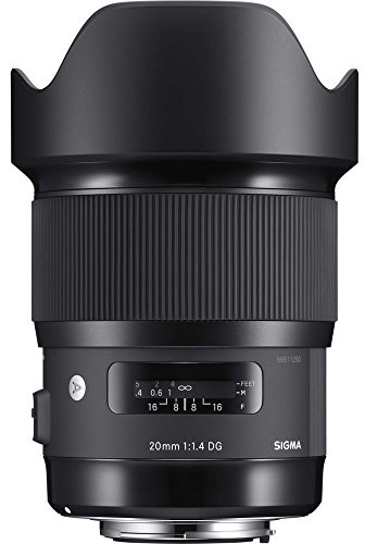 Sigma 20mm f/1.4 DG HSM Art Hybrid Lens Black for L Mount