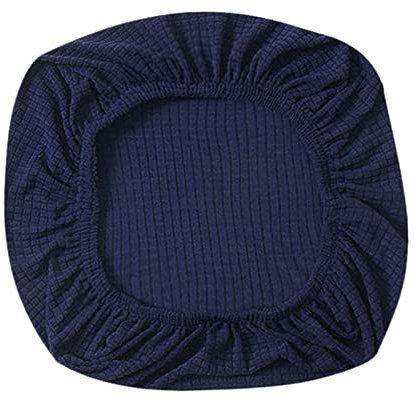 Fenteer Stretch Office Covers Seat Cover Slipcover Desk Seat Cushion Protectors for Computer, Dark Blue