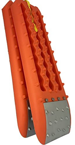 S SUMEX 4 x 4 ATV Sand Räddningsplattor för sand snölera 2 st metall, orange aluminium