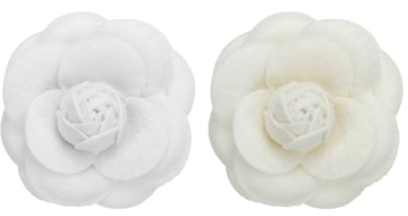 PATIKIL Kamelia tygstift, blombrosch konstgjorda blommor broscher för kvinnor flickor tyg bröllopsfest dekor tillbehör smycken, Konstgjord ull