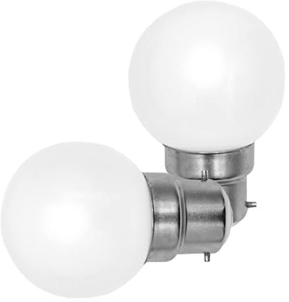 TRIJZHOU B22 LED Glühbirne, 4W LED Lampe Ersetzt 40W Glühlampen 380Lm Warmweiß 3000K, 230V Nicht Dimmbar, G45 Kolbenform B22 Bajonett Kappe Leuchtmittel für Led Beleuchtung, 2er Pack