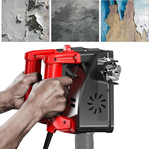 Electric Wall Planer Power Wall Scraper 1200W Handheld Machine for Wallpaper Paint Putty, Adjustable Depth 1mm to 4mm