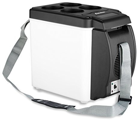 Excelvan Car Refrigerator 12V Car Cooler Warmer 6L Electric Fridge Portable Travel Refrigerator Cooler Box