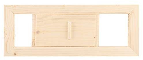 Focket - Rejilla de ventilación Rectangular de Madera Ajustable, Accesorio de Sauna Impermeable y fácil de Limpiar para Sala de Sauna y Sala de Vapor