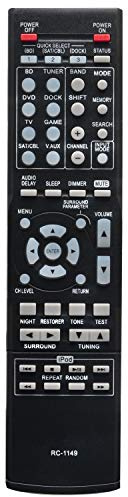 VINABTY Télécommande RC-1149 RC1149 adaptée au récepteur AV Denon LCD