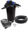 SunSun Komplettset: CPF-15000 Teichdruckfilter bis 30000 L mit 18 Watt UV-C Teichklärer, NEO6000 SuperEco Teichpumpe 6000l/h 40W, 5m Teichschlauch 38 mm (1 1/2), Schlauchschellen W1 44-47mm