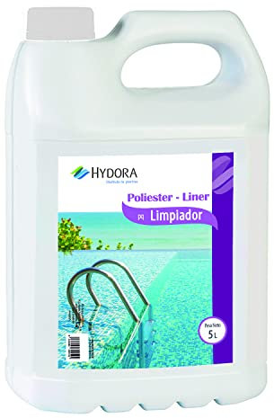 HYDORA | Líquido Limpiador de Pared Especial para Piscinas poliéster y Liner| Eliminador de Suciedad de Paredes y Bordes de Piscinas | Bote 5 litros