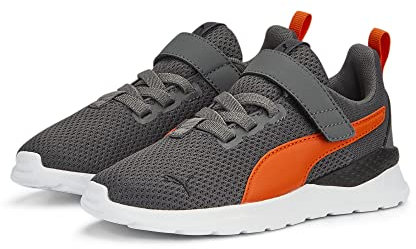 PUMA ANZARUN LITE AC PS Sneaker, COOL Dark Gray-Rickie ORANGE Black, 28 EU