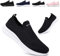 Zapatillas Deportivas Mujer Hombre Zapatillas de Running Ligero Calzado Transpirables Gimnasio Casual Sneakers Zapatos para Correr Cómodo Atlético NegroBlanco 42EU
