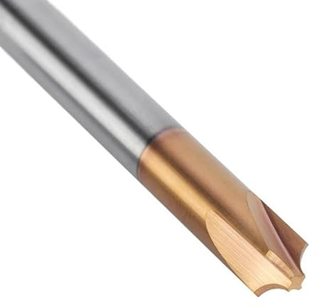 1pcs HRC55 Solid Tungsten Carbide Inner R Chamfer Chamfering Cutter For Alloy Steel 4 Flutes Arc R Angle End Mill CNC Milling Cutter(Steel,6R2.5XD6X50L)