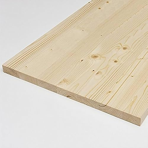Generico Pannello in Legno Abete Tavola Lamellare 18 mm - 1 Pz. Var. Misure (Non Verniciato, 150 x 50 cm)