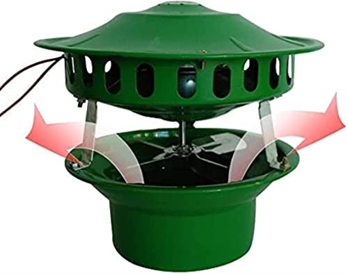 NHEISSCF Ventilador Extractor de Chimenea Ventilador de Chimenea eléctrico de 80 W, Estufa de Chimenea térmica for cabaña de extracción de Barbacoa