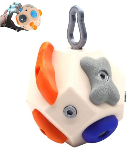 HARY Handcrafted Climbing Block for Finger Strength Training, 3D Climbing Ball Grip Trainer Boulder Ball, Portable Bouldering Accessories for Rock Climbing Gifts