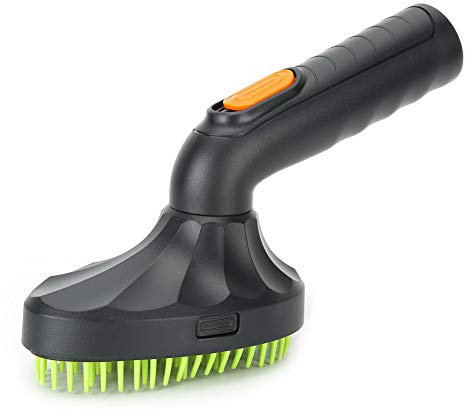 Testina Per Rimuovere La Pelliccia di Animali Domestici in ABS Nero Per Aspirapolvere Versione Europea da 32 Mm, Spazzola Per Animali Domestici Autopulente Per Toelettatura Cani a Pelo Corto E Gatti