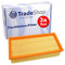 Trade-Shop 3x Flachfaltenfilter Filter kompatibel mit Nass-/Trockensauger Hilti VC 60-U