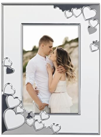 Hama Bilderrahmen 13x18 (Fotorahmen, Portraitrahmen, Hochformat, Querformat, zum Hängen, Hinstellen, Hängevorrichtung, Aufsteller, Bildformat 13 x 18 cm) weiß