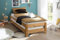 Main Möbel Stapelbett 90x200 2er Set Massivholz Eiche geölt Wildeiche