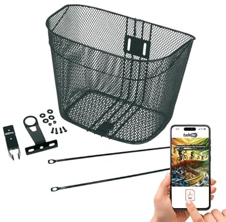 Cesta Delantera Bici Paseo + Un Exclusivo Libro Pdf sobre Ciclismo Escrito por El Tudetic Team TUDETIC-PDF-230