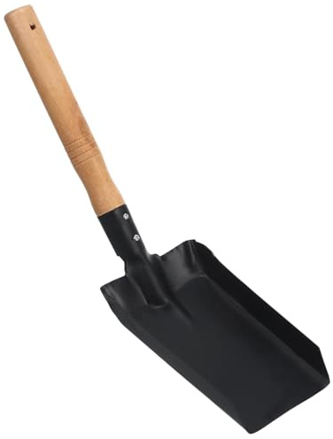 Homoyoyo Pala Pequeña De Hierro para Tierra De Jardinería, Mango De Madera, Ligera y Práctica para Uso Doméstico, y Trasplantar Jardín Exterior