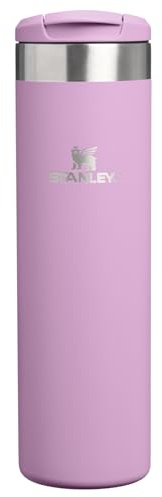Stanley AeroLight Transit Bottle 20 oz | Locking Drink Through Lid | Leak Resistant Water Bottle or Coffee Travel Mug | Lightweight Insulated Stainless Steel | BPA-Free | Lilac