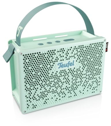 Teufel MYND – Altavoz Bluetooth portátil Resistente al Agua IP67, Sistema 2.1 de hasta 42 Horas de duración de la batería, función Powerbank - Light Mint