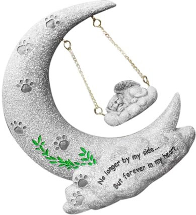 HEMOTON Piedra Conmemorativa para Mascotas de Resina Sintética Decorativo para Jardín Resistente la y Durable para Honrar Peludo