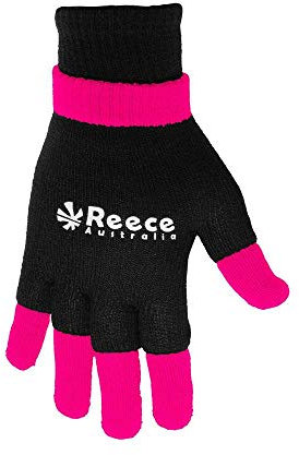 Reece Knitted Ultra Feldhandschuh 2 in 1 Hockey schwarz-pink Black/pink, Junior