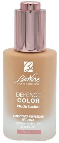 Bionike Defence Color Foundation Nude Fusion Natural Perfection SPF 15, absorbiert Talg und gleicht den Teint aus, verleiht eine glatte, strahlende Haut, 30 ml
