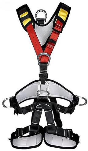HandAcc Climbing Seat Belts, Professional Thicken Full Body Large Size Safety Climbing Belt, Climbing Gear for Caving Rock Climbing Tree Climbing Fire Rescuing Rappelling Equipment