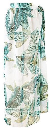 TBSCWYF Donna Sarong Pareo Mare Nappa Bikini Copricostumi Cover Up - Estate Multiuso Beach Wrap