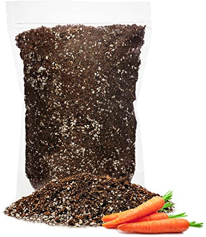 GARDENERA Premium Organic Potting Soil for Carrots - (1 Quart Bag)