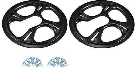 X AUTOHAUX 2 Stück Kettenschutz Fahrrad 48 Zähne Kettenschutzring 4 Löcher Kettenblattschutz Kurbel Kette Radabdeckung