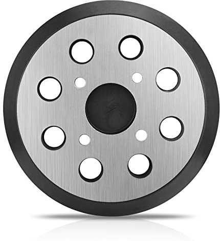 Sander Pad for Ryobi, 5 in 8 Hole Hook and Loop Orbital Sanding Metal Back Pad Replacement Parts for Ryobi RS290 RS280 RS240 P411 Milwaukee 6021-21 6034-21 Ridgid R2600 R2601 Random Orbit