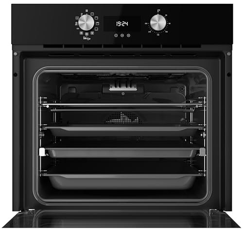 TEKA Horno Multifunción AirFry 60 cm -Sistema de Limpieza HydroClean Pro - 9 Funciones de Cocinado - Bandeja FryMaster AirFry - Puerta Triple Cristal - HLB 8416