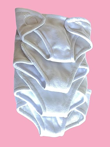 Baby Doll Diapers- Ann Lauren Dolls 4 Pack Baby Doll Diapers - Fits 15 to 16 Baby Dolls- Doll Clothes