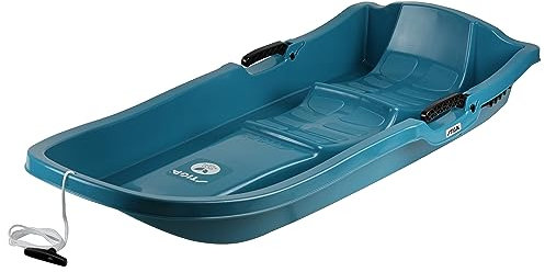 STIGA Pacer Duo Bio Schlitten für 2 Kinder mit Bremse aus Bio Kunststoff - Aqua