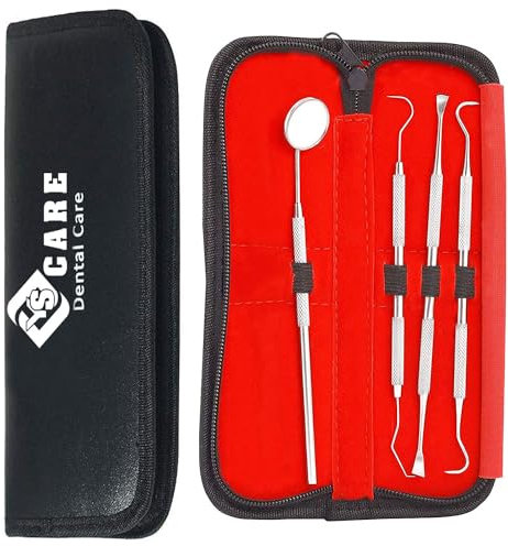 YSCARE Dental Zahnpflege set Mundzahnspiegel Zahnspiegel Zahnsonde Zahnreinigung Bleaching Set (4p set)