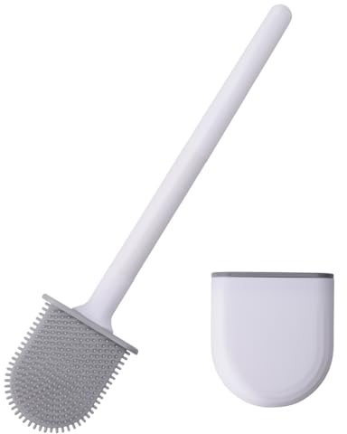 Scopino per WC per camper, in silicone, non danneggia i servizi igienici, scopino da parete anti-rotolo, design antigoccia, adatto per camper, rimorchi e camper, realizzato da RVers per camper