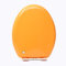 Brigtviee WC Sitz aus Kunststoff,Farbiger Toilettensitz Softclose,Polypropylen-Material Toilettendeckel mit Absenkautomatik und abnehmbar,Runden Klobrille Klositz Klodeckel,Orange