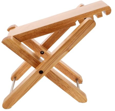 VICASKY Gitarrenpedal Aus Massivholz Gitarren-notenständer Fußhocker Für Die Toilette Gitarrenstühle Töpfchenhocker Für Erwachsene Wc-fußhocker Musikhocker Fußhocker Für Toilette Khaki