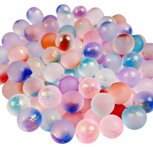 AIMUMEIF 200 Stück Murmeln Bunt Glasmurmeln 10mm Murmelspiele für Kinder,10 Farben Glasperlen Murmeln für Marmorbahn-Spiel,Glasmurmeln Bunt für Jungen und Mädchen