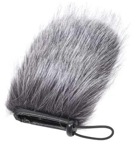 VINTORKY Micrófono Peluda Parabrisas Antiviento Filtro Pop para Grabación Exterior Podcast
