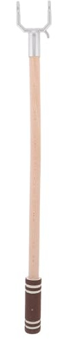 Toyvian Bastone per Stendere i Panni in Legno di Faggio 58 Cm, Asta Appendiabiti Robusta e Levigata per Armadio, Supporto Porta Abiti Leggero e Portatile per Uso Domestico, Giardino