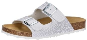 Lico Damen Bioline Platino Pantoletten, Türkis Silber, 37 EU